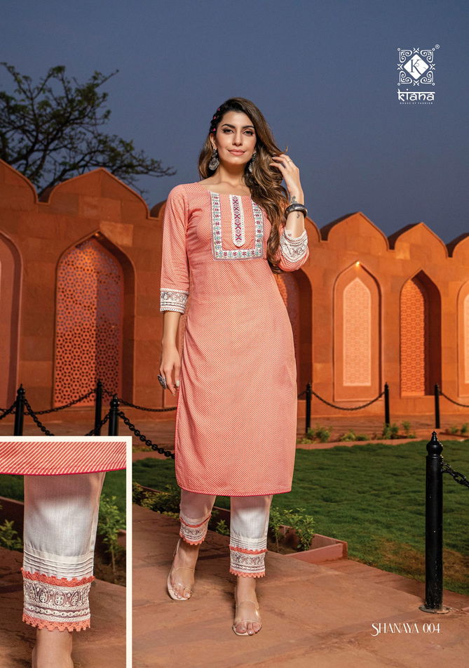 Shanaya By Kiana 001-005 Kurti With Bottom Catalog